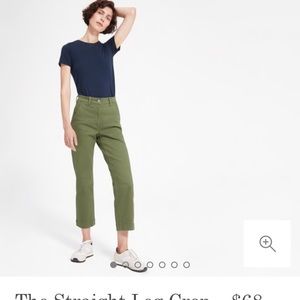 Everlane straight leg crop in surplus